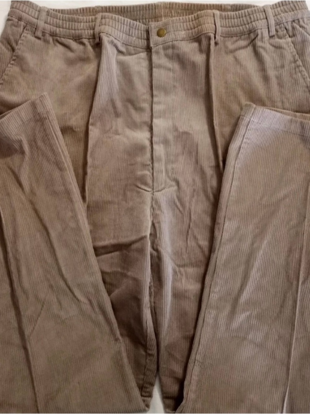 Stag Hill by Haband Men’s Corduroy Pants in Taupe